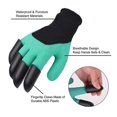 thumbnail image 3 of Garden Gloves with Claws Includes 8 ABS Plastic Fingertips Claws for Left and Right Hands - Quick and Easy Digging Without Tools - Universal Size (Tea, 3 of 5