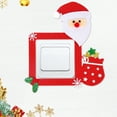 thumbnail image 4 of Ganfancp 8Pcs Interruptores de Navidad Pegatinas Decoraciones de Fiesta Decoraciones de Navidad Elks Muñeco de Nieve Árbol de Navidad Interruptores Pegatinas Artículos En Liquidación 8*Pegatinas de I, 4 of 7