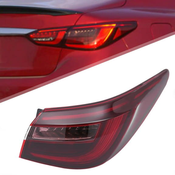1.5kg Rear Lights Right Taillight Right LED Rear Lamp for 2018-2021 Infiniti Q50 Passenger Side Outer Tail Light
