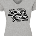 thumbnail image 3 of Inktastic Making the Great Student Council Things Happen Women's V-Neck T-Shirt, 3 of 4