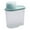 Blue, variant on Clear Airtight Cereal Storage Containers - 1.9L BPA-Free Food Canisters with Lids & Pour Spouts - Ideal for Rice, Flour, Sugar, Grains, Baking Supplies & Pet Food Organization