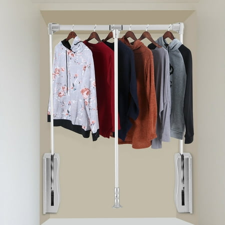 Lift Pull Down Adjule Width Wardrobe Clothes Hanging Rail Soft Lift Pull Down Adjule Width Wardrobe Clothes Hanging Rail Soft Return E Saving 2