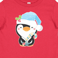 thumbnail image 4 of Inktastic Cute Christmas Penguin in Blue Hat Boys or Girls Baby T-Shirt, 4 of 5