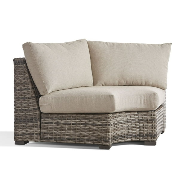47 Taupe Synthetic Wicker Sectional Wedge Corner With Blue Cushion Com - Java Wicker Sectional Patio Set With Cushions 47 Taupe Synthetic Wicker Sectional Wedge Corner With Blue Cushion Com - Java Wicker Sectional Patio Set With Cushions