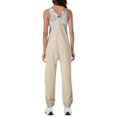 thumbnail image 4 of Women Fashion Solid Work Overalls With Pockets And Casual Leggings Jumpsuits, 4 of 5