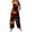 AK12_Coffee, variant on Halloween Overalls for Women Casual Loose Wide Leg Jumpsuits Summer Pumpkin Ghost Printed Baggy Rompers with Pockets Orange S