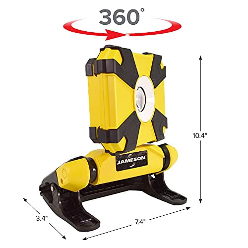 Jameson Ultra Bright Rechargeable LED 900 Lumens Professional Work Clamp Light