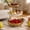 Gold, variant on LUOLUO 3 Tier Ceramic Fruit Bowl With Bamboo Wood, Ceramic Fruit Display Shelf for  Kitchen Counter,White