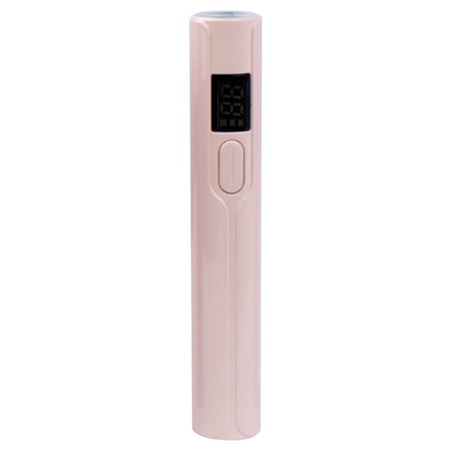 Máquina secadora de lámpara de uñas UV de mano luz de secado rápido recargable por USB (rosa)