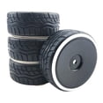 thumbnail image 1 of 4x 1/10 RC Neumáticos Piezas de repuesto Accesorios 4WD Piezas de blanco Sunnimix Neumáticos de coche RC, 1 of 6