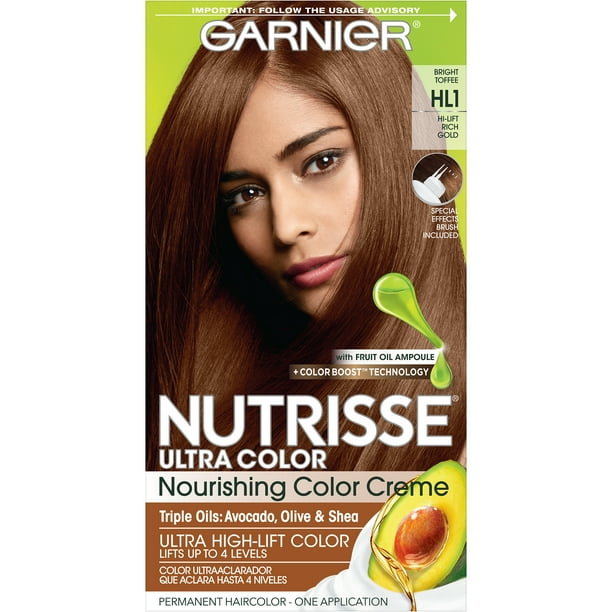 Garnier Nutrisse Ultra Color Nourishing Hair Color Creme, HL1 Rich