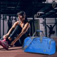 thumbnail image 3 of Bolsas de equipaje portátiles de tela Oxford, cilindro impermeable, bolso de mano para exteriores para hombres y mujeres FLhrweasw Nuevo, 3 of 8