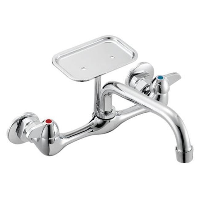 Ldr 013 5400cp Chrome 2 Handle Wall Mount Kitchen Faucet