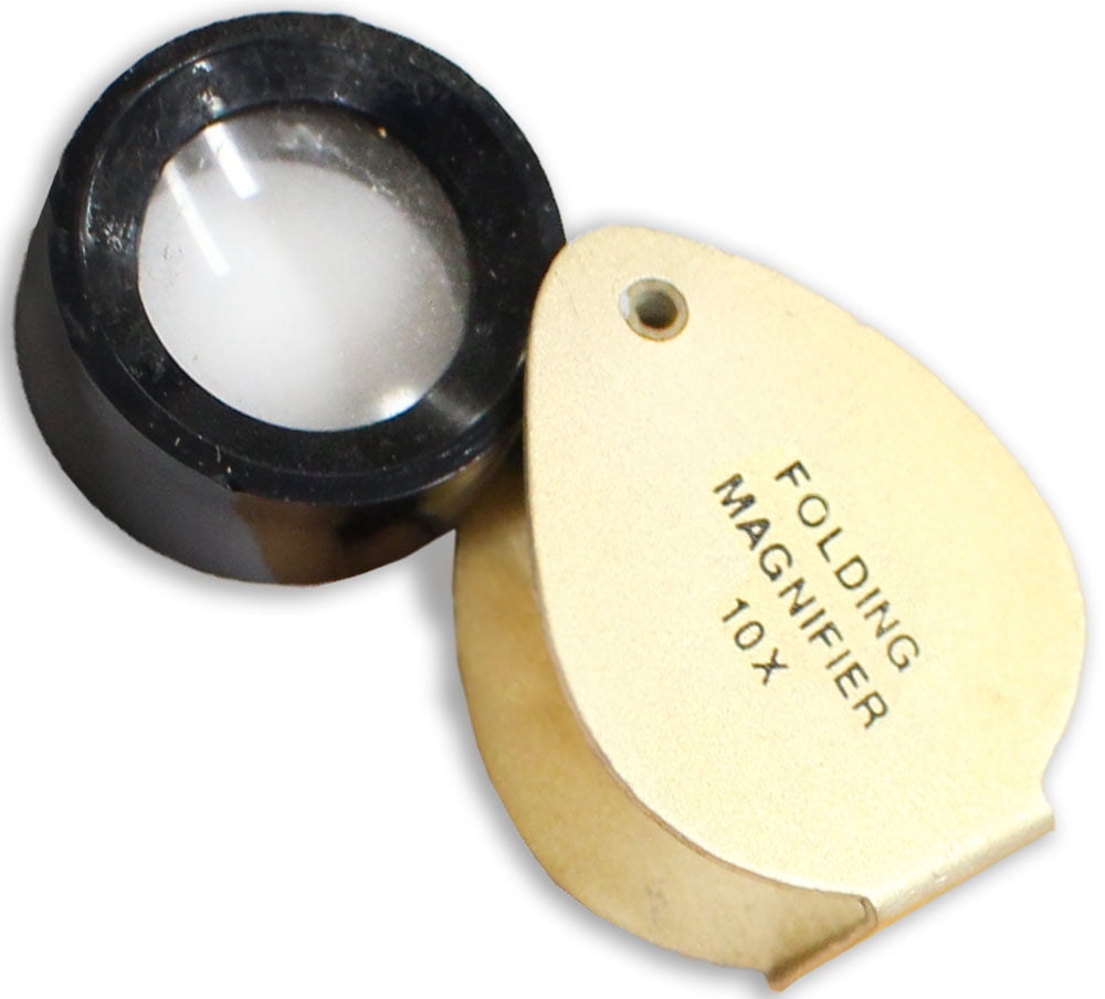 Maximize 10x Jeweler's Loupe, Gold Color Swivel Case ( Pack of 2