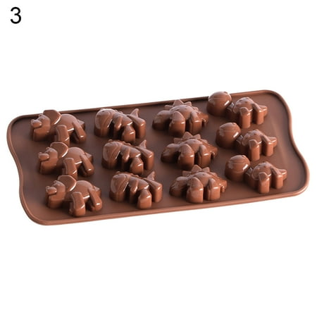 

12/15 Cavity Heart/Star/Dinosaur/Pig/Shell Shape Jelly Baking Tray Cake Mold