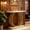 White Gold, variant on Fnova 40" Console Table, Faux Marble Entryway Table, Narrow Sofa Table with Geometric Metal Frame, Modern Accent Table for Living Room, Hallway, Foyer