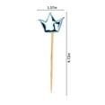 thumbnail image 3 of Tainini Clearance!!! 50 PCS Heart Cocktail Picks 4.7" Heart Bamboo toothpicks Heart Fancy toothpicks Bamboo Fancy for Wedding Birthday Party Decoration,Blue, 3 of 8