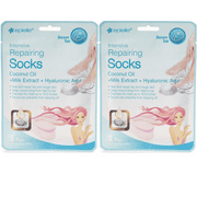 Epielle Intensive Repairing Socks Coconut Oil,Milk Extract and Hyaluronic Acid (2 Pack)