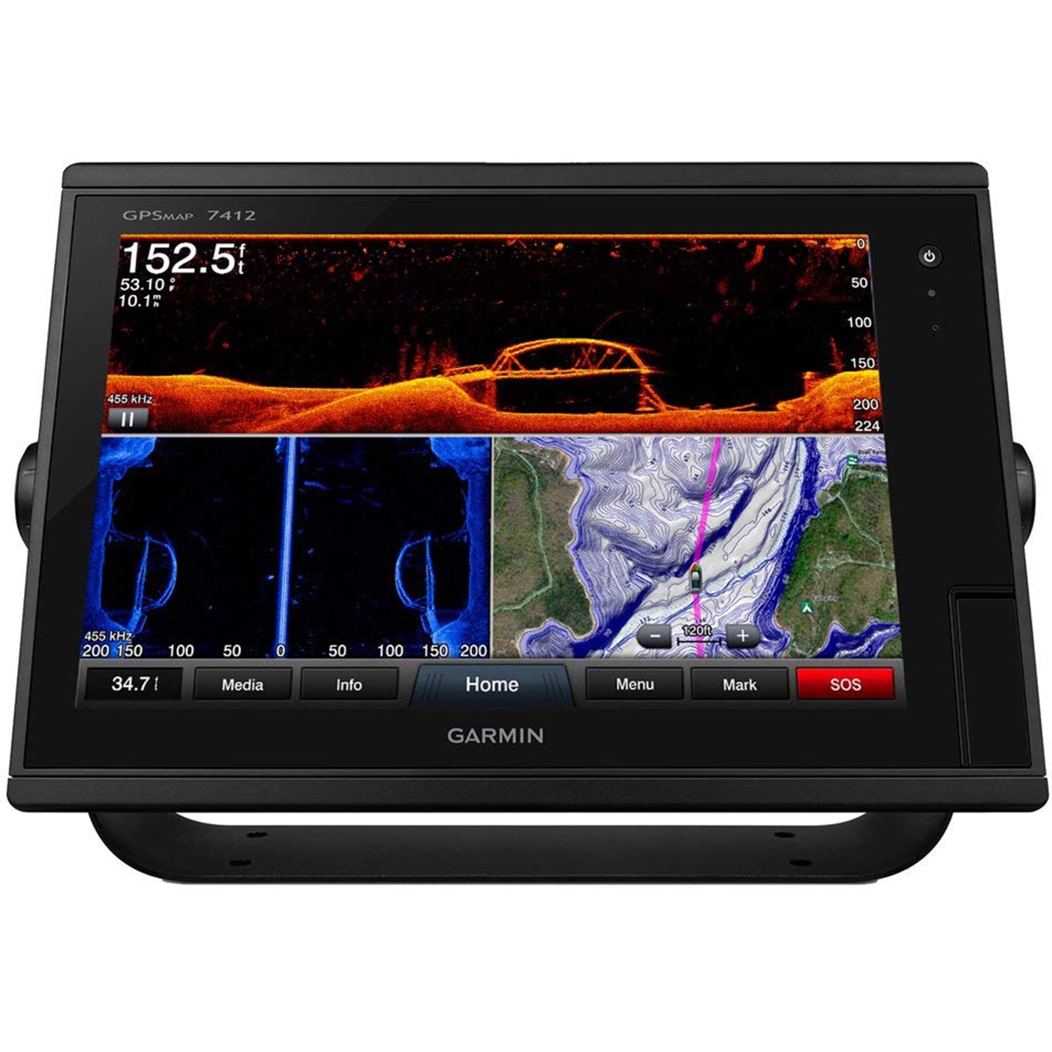 Garmin GPSMAP 7412 Multifunction Display with Worldwide Basemap