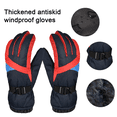 thumbnail image 3 of Guantes de nieve de esquí simples invierno cálido pantalla impermeable mujeres, azul, 3 of 5