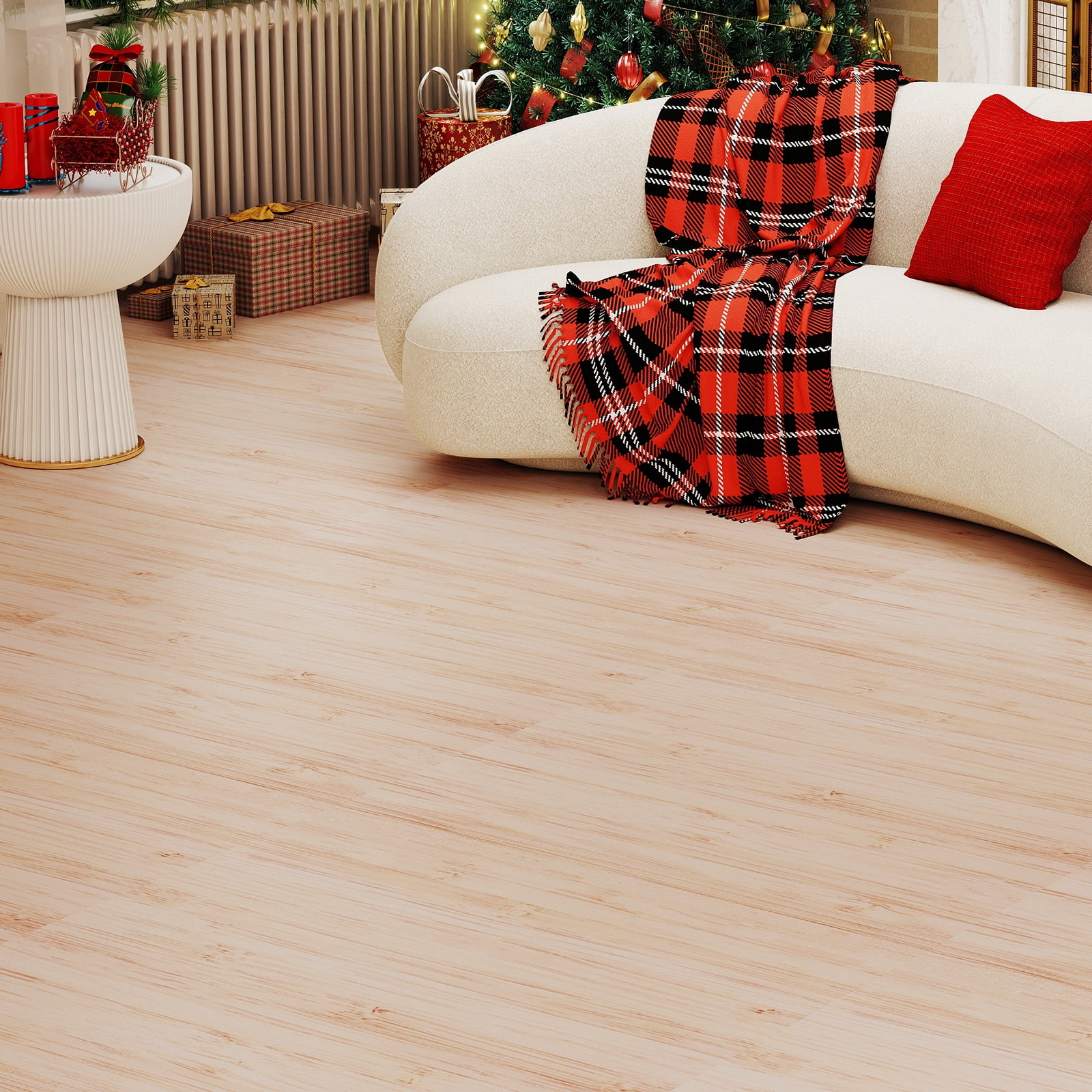 Patiojoy Interlocking Floor Tiles Wood Grain Printed EVA Foam Puzzle Tiles with Waterproof Surface