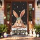 thumbnail image 5 of Decoraciones de Pascua, adornos de Pascua, regalos de Pascua, cortina de puerta de Pascua, decoraciones para fiestas, cubierta de puerta de fibra de poliéster, 5 of 6