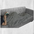 thumbnail image 6 of Houndstooth Soft Flannel Fleece Blanket, Monochrome Pattern with Classic Simple Ornament Repetitive Print, Cozy Plush for Indoor and Outdoor Use, 50" x 70", Charcoal Grey and White, by Ambesonne, 6 of 6