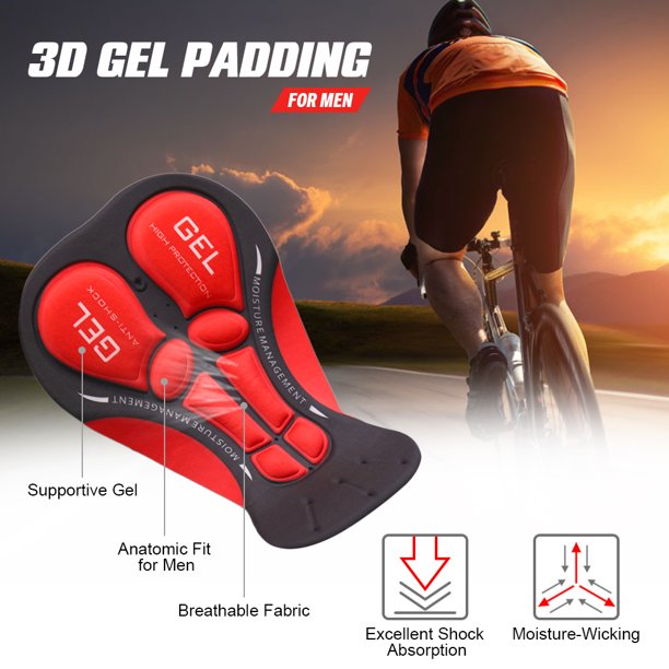 Men Cycling Underwear Shorts Breathable Gel Padded MTB Biking Riding Shorts