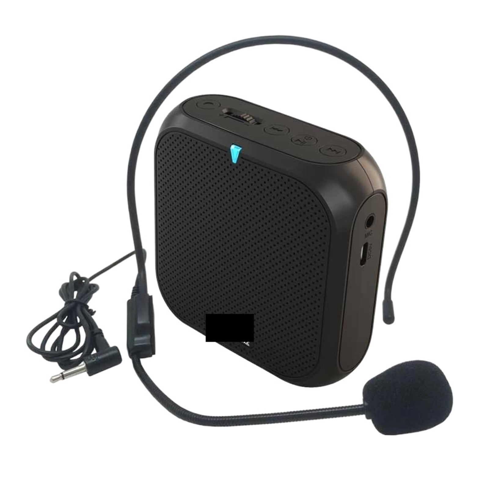 Portable Voice Amplifier Megaphone Booster with Wired Microphone Loudspeaker Speaker FM Radio MP3 Teacher Training ,Easy to Operate