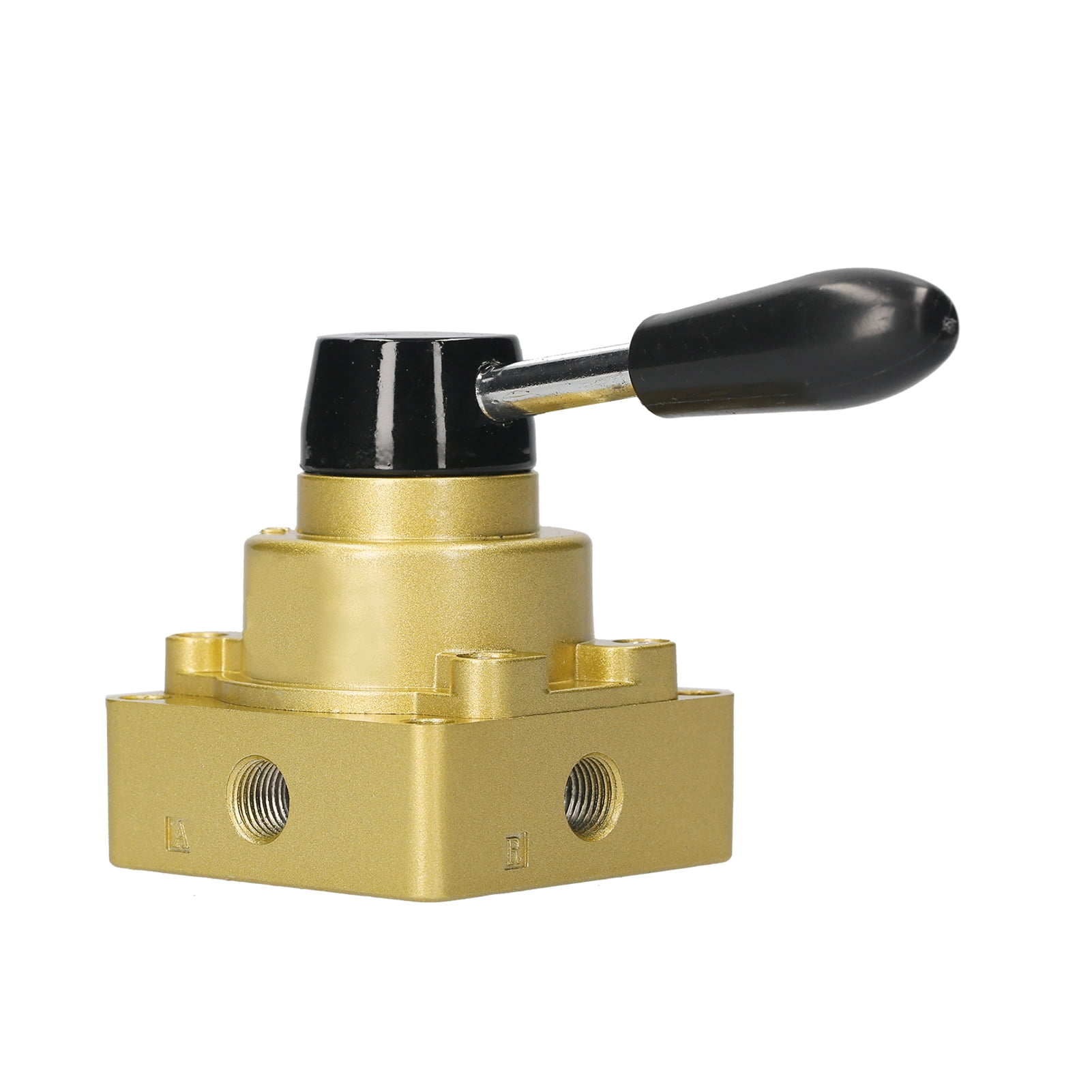 4 Way 2 Position Hand Operated Lever Pneumatic Air Valve 3/8 NPT 