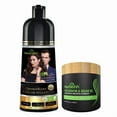 thumbnail image 2 of (2 pack) Herbishh Chestnut Brown Shampoo, Hair Dye Shampoo 3 in 1, 100% Grey Coverage, Demi-Permanent Hair Color for Men & Women, With Hair Mask Cream Combo, 2 of 6