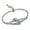 Silver, variant on Adjustable Drawstring Serpentine Bracelet Versatile Sizing Alloy Wrist Bangle For Daily Wear And Special Occasion
