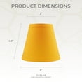 thumbnail image 5 of Royal Designs Empire Flame Clip On Chandelier Lamp Shade, Yellow, 3" x 5" x 4.5", Set of 6, 5 of 8