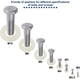 thumbnail image 4 of Arandelas de plástico de 500 piezas, arandelas planas de nailon M2/M2.5/M3/M4/M5/M6/M8/M10, arandela de sellado blanca para sujetadores industriales Xemadio YQ-1286, 4 of 6