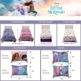 thumbnail image 3 of Disney Princess Ariel The Little Mermaid Live Action Movie Ariel Kids Bedding Twin Comforter 5 pc Set, 3 of 5
