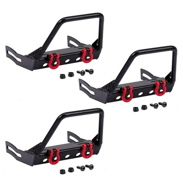 3X Metal RC Rock Crawler Parachoques Delantero del Coche para 1/10 RC Crawler Axial SCX10 TRX4 D90 CC01 Piezas de Actualización, B
