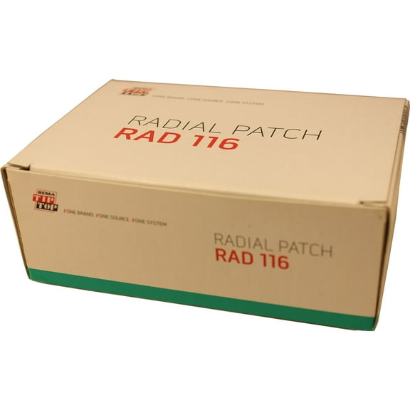 REMA TIP TOP RAD-116 Radial Tire Repair Patch 4-3/32" x 2-5/8" 1 Ply Box of 10