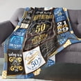 thumbnail image 4 of 50th Birthday Gifts for Women, 50th Birthday Gift Blanket, Gift for 50th Birthday Woman, 50 Year Old Gifts for Women 50th Birthday Gift Ideas, Happy 50th Birthday Gifts for Women Friends, 4 of 5