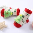 thumbnail image 3 of 3D Christmas Cartoon Cotton Baby Socks Unisex Infant Toddler Terry Socks With Non Skid Socks Middle Tube Floor Socks For 0-12 Months, 3 of 6