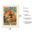 thumbnail image 2 of Beer of the Muse (Biéres de la Meuse) - Vintage French Advertising Poster by Alphonse Mucha c.1897 - Japanese Unryu Rice Paper Art Print 24 x 32 in, 2 of 4