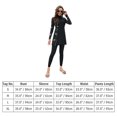 thumbnail image 4 of IBTOM CASTLE Women Muslim Swimsuits Modest Burkini Swimwear Islamic Long Sleeve Full Cover Swim Top Leggings Pants ​Bathing Suits XL Black Flower, 4 of 8