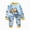 G167-Light Blue, variant on masbird Girls Boys Pajamas 2 Pieces Pajama Set Long PJs Soft & Cute for Kids Jmmies Clothes Fall Winter Sleepwear for 6-12 Months 12-24 Months 2 3 4 5 6 7 8 9 T(Grey,12-18 M)