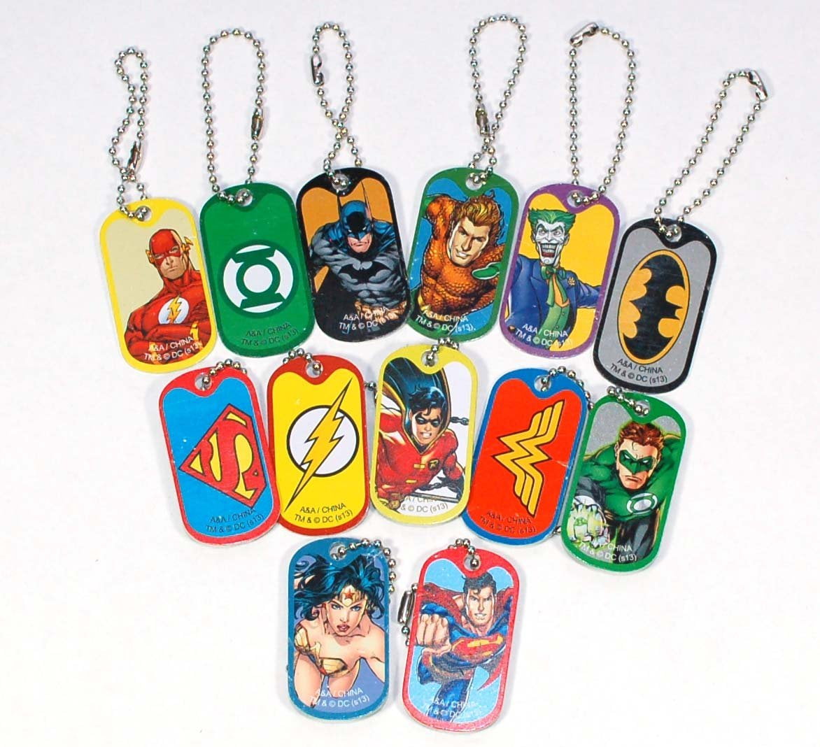 DC 5 Lanyard Batman Wonder Woman Superman Green Lantern Flash Badge Holders 