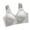 Gray-11, variant on SPZTSX Everyday Front Snap Soft Support Bra for Women No Underwire Push Up Seamless Lift Breathable Solid Color
