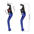 thumbnail image 3 of Aluminum Double Disc Brake Handle Lever Adjustable for Motorcycles Scooters Electric Bike Motorcycle Accessories 1Pair, 3 of 8