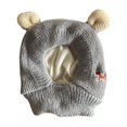 thumbnail image 7 of Mightlink Winter Children Hat Solid Color Ear Decor Toddler Boys Girls Beanie Hat Knitted Pet Hat High Elasticity Keep Warm Photo Prop Headwear, 7 of 7