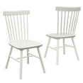 thumbnail image 2 of Dhole Windsor Spindle Back Dining Chair Set of 2, Solid Hardwood Kitchen and Dining Room Seating in White, 2 of 6