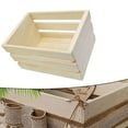 thumbnail image 2 of WinWay Mini Wooden Basket Model Pine Wood Storage Basket Miniature Storage Basket, 2 of 9