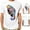 White, variant on Mens T Shirt with Print Crewneck Short Sleeve Graphic Crew Neck Relaxed Fit T-Shirt,Summer Gift for Men