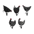 thumbnail image 2 of 5 estacas para jardín de gallinas, estacas de césped, adornos acrílicos de animales, decoración artística 2D para jardín, decoración para patio, 2 of 8